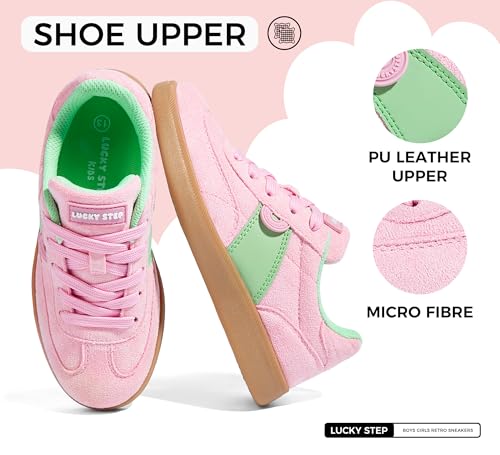 LUCKY STEP Boys Girls Retro Sneakers Casual Fashion School Walking Shoes Classic Comfortable Low Top Tennis Trainers2