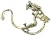 Leegoal Classic Dragon Ear Wrap Cuff Earring Stud Earrings Punk Rock Left Ear