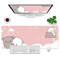 DHSBD Cartoon Foto'S Muismat Vergrendelde Rand Gamingcomputer Muismat Antislip Rubber Groot 70x30cm Notebook Bureau Mat 800x300x3mm