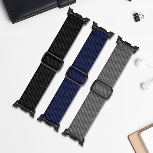 3 Pack Correa Nylon Elástica Compatible Galaxy Watch 8 miniatura 4