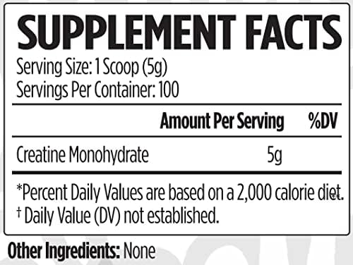 VMI Sports Creatine Monohydrate Powder Muscle Mass – Strength – Size – Power | 5 Grams per Serving (100 Servings, Unflavored) — 사진 2