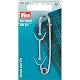 Protección antioxidante. Prym – 76 mm Acero imperdible, 1 Unidad, Color Plateado