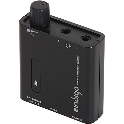 Indigo Portable Powered Headphone Amplifier with Dual Outputs and 2-Level Boost - Thumbnail 3