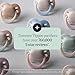 Tommee Tippee Ultimate Fit Newborn Pacifiers, 0-2 Months, Extra Air Holes, Symmetrical Nipple and Shield, 100% BPA Free Silicone, Dishwasher & Sterilizer Safe, Summer Clouds and New Dawn, Pack of 4