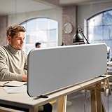 DECOLAB Desk Dividers, Portable Table Partition Screen Panel for Office, Workspace, Classroom, Student, Freestanding, Scratch Resiatance, 48