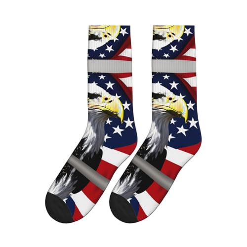 Bald Eagle Flag Fashion Leisure Sports Socks Are Unisex To Keep Feet Dry Suitable Various Outdoor Sports4