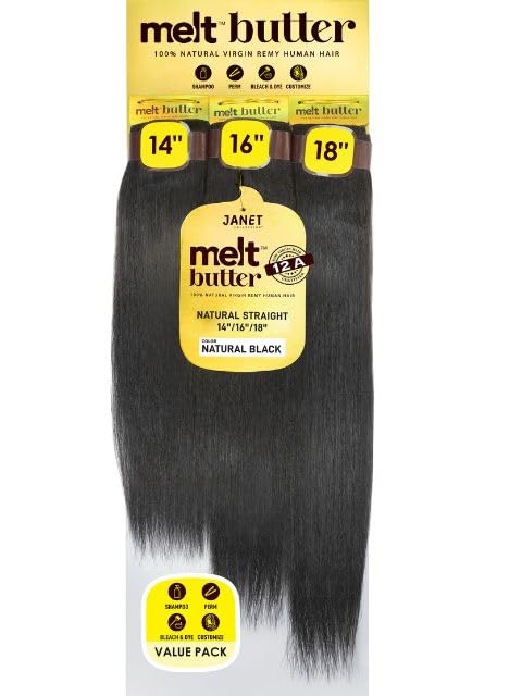 Janet Collection Natural Virgin Remy Human Hair...