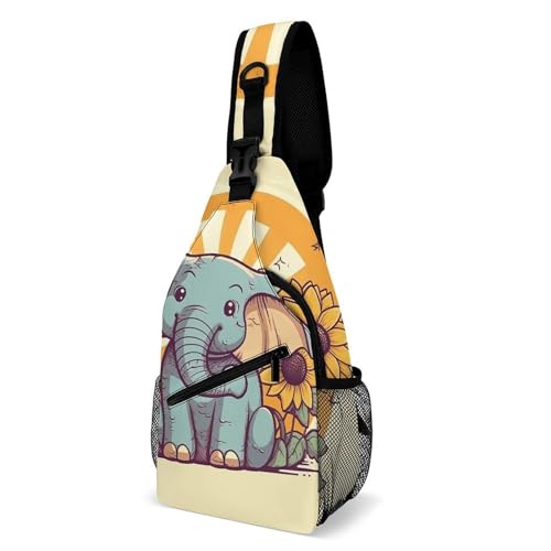 Bolso sling cruzado casual para viaje y deporte