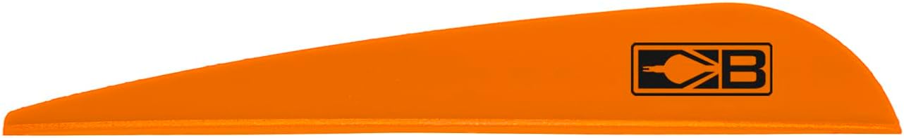 Bohning 4 Bronco Vane, Neon Orange, 36pk