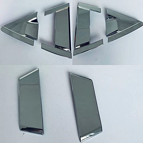 【Biue sky】ヴェゼルに対応 (For Vezel) 2代目 RV3/4/5/6型 2021年〜 フロント+リア ドアハンドル カバー パネル シルバー色 社外品 (後セット)