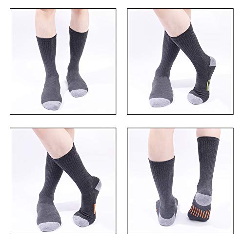 JOYNÉE Mens Athletic Crew Socks for Men Cushion Casual Sports Workout Sock 6 Pack2