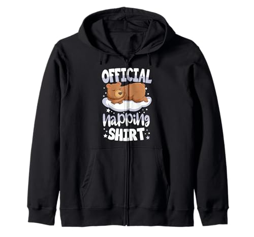 Bear Lover Grizzly Sieste officielle Sweat à Capuche