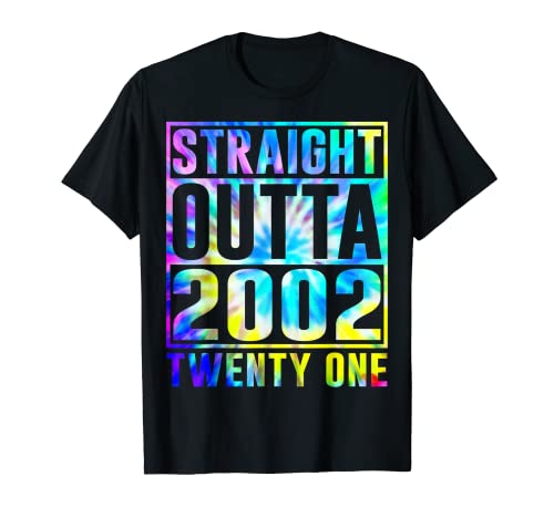 Straight Outta 2002 Twenty One Funny 21st Birthday Gift Camiseta