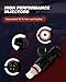 FJ488 Injectors ANGLEWIDE Fuel Injector Automotive Engine Compatible with 2002 2003 2004 2005 for Honda Civic,2002 2003 2004 for Honda CR-V Fuel Injectors Replace, 16450PPAA01,4Pcs