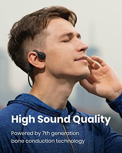 Shokz (AfterShokz) OpenMove - Open-Ear Bluetooth Sport Headphones - Bone Conduction Wireless Earphones - Sweatproof for Running and Workouts, with Sticker Pack (Grey) — view 6