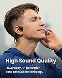 SHOKZ OpenMove Wireless Headphones, [England Athletics Recommended] Bluetooth Bone Conduction Sports Headset with Mic, 6 Hour Playtime & IP55 Waterproof for Running Workout Cycling (Grey) - 7