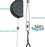 Geekria VR Cable Management Compatible with Meta Quest 2, Quest 3, Quest Pro, PSVR 2, HTC Vive, Vive Pro, HP Reverb G2, PSVR VR Accessories, Drill Free Retractable VR Pulley System 6 Packs
