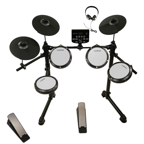 Kadence 7 Piece Electronic Drum Set, Electric Drum set for beginn...