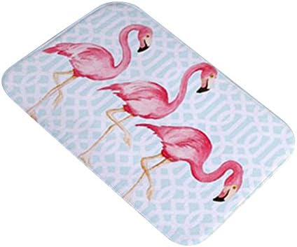 potato001 Flamingo Soft Home Bathroom Kitchen Anti-Slip Floor Mat Bedroom Carpet Door Mat (17)