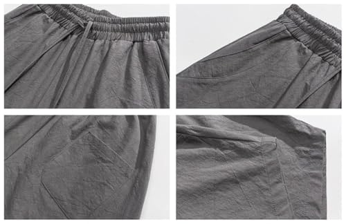 Men's Loose Harem Pants Chinese Linen Oversize Sweatpants Trousers2