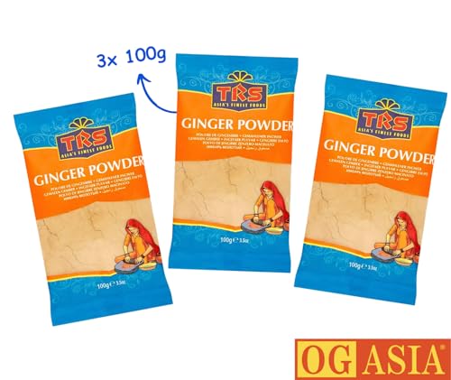 TRS Ingwer Gemahlen – 3er Pack – Würziges Ingwer Pulver für asiatische & internationale Gerichte – OG ASIA – 3x 100g