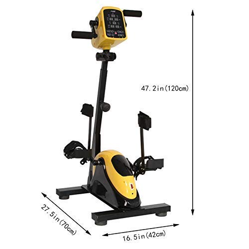 Image of Portable Pedal Exercise Bike Arm and Leg Exerciser, Fitness Equipment for Seniors and Elderly, Physical Therapy Leg Exercisers