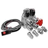 Hydraulic Multiplier, SCV Splitter / Diverter Manifold Valve with Couplers and Command Switch, Turn 1 Circuit into 2 Circuits!