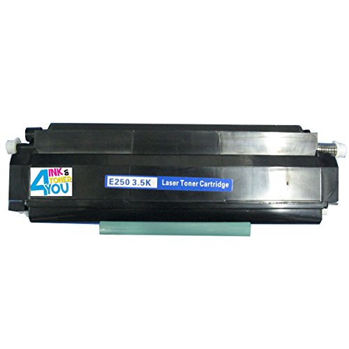 Ink & Toner 4 You ® Remanufactured Black Laser Toner Cartridge for Lexmark E250A11A E250A21A Works with Lexmark E250, E250d, E250dn, E350, E350d, E352, E352dn Series Laser Printers - 3,500 Page Yield