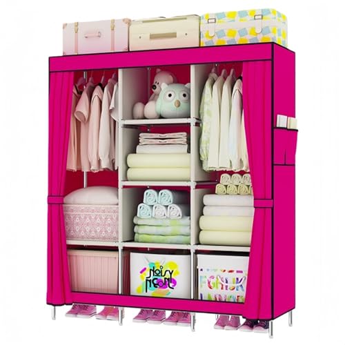 ���[�h���[�u �J�o�[�t�� ��e�� ���[ �N���[�[�b�g ������� �s�D�z �ȒP�g�ݗ��Ď� �ߗނ̕ۊǂƐ��� �n���K�[���b�N ���[�I �h�� �ϗp �ȃX�y�[�X �i��128×���s45×����170cm�j