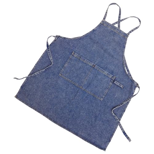 Tablier cuisine denim confortable femme COLLBATH avec grande poche