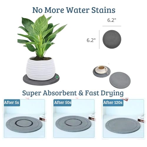 Stone Faucet mat for Kitchen Sink, Fast Drying Diatomite Splash Guard, Absorbent Sink Tray, Water Splash Protector for Bathroom & Kitchen, Includes Flowerpot Mat. by Generic - Used condition - Image 8