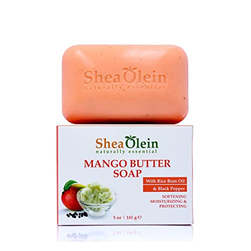 SheaOlein- Mango Butter Soap w/Rice bran Oil & Rosemary Extract by Shea Olien 5 oz Bar (1 Bar) image 4