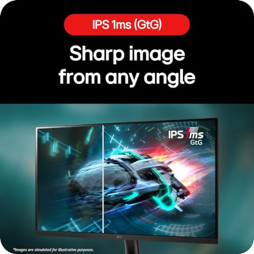 Image of LG UltraGear Gaming Monitor 27GS60F, 27 Inch, 1080p, 180Hz, 1ms Response Time, IPS Display, HDR 10, NVIDIA G-Sync compatible & AMD FreeSync, Smart Energy Saving, Displayport, HDMI | 180Hz, 1ms, AMD FreeSync, HDR10, DisplayPort & HDMI