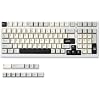 YUNZII YZ98 Gasket Mechanical 99 Key Hot Swappable Keyboard(Milk Switch, White), Spring Tea Dye Sub PBT Keycaps(Cherry Profile, Spring Tea)