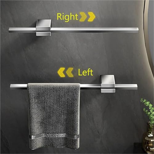 Barre porte-serviettes peu encombrante avec étagère ajustable couleur 01