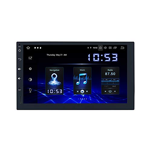 Dasaita 7 Inch Android 10.0 Universal Double Din Car Stereo 4G RAM + 64G ROM PX6 Chip Size 176 101 Pure Touch Screen Stereo