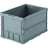 トラスコ中山(TRUSCO) 収納ケース 収納ボックス 薄型折りたたみコンテナ グレー 50L TR-O50B-GY
