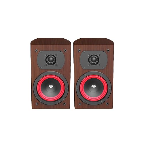 Image of CERWIN-VEGA! Home Audio LA14 4 inch 110 Watts 2-Way Bookshelf Speakers (Expresso)