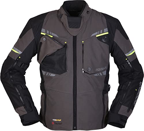 Image of Modeka Taran Motorcycle Textile Jacket Dark Grey/Black M