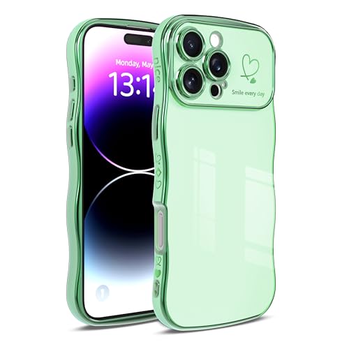 Coque iPhone 16 Pro Max vague bouclée cœur antichoc chic