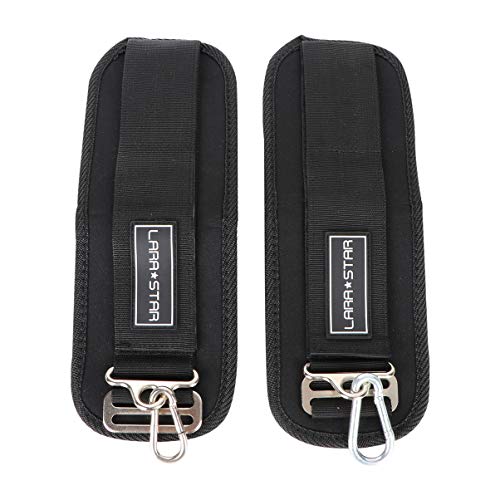 Garneck 1 Pair Sport Ankle Weights Fitness Ankle D-Ring Strap for Gym Workouts Machines Leg Exercisesï¼ˆDouble Button Version