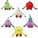 YORTOOB 25,4-35,6 cm di verdure cibo peluche melanzane pomodori aglio pepe cipolla peluche finta cibo peluche abilità di apprendimento precoce bambini età 0+ (44 cm, 6 pezzi combinati)
