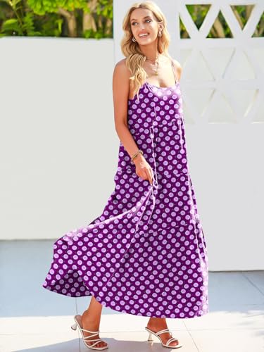 Image of ANRABESS Women Summer Casual Loose Sleeveless Sundress Spaghetti Strap Flowy Boho Linen Beach Vacation Maxi Long Dress
