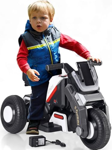 Image of Kids Sports Bike, Ride-On Toy for Ages 2-8 Years, Birthday Gift for Boys and Girls (Royal Baby EV Bike [ 2,3,4 Year Kids], White)