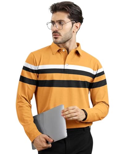 Image of AUSK Men Polo T-Shirt || Full Sleeves Polo T Shirts for Men || Mens T-Shirts
