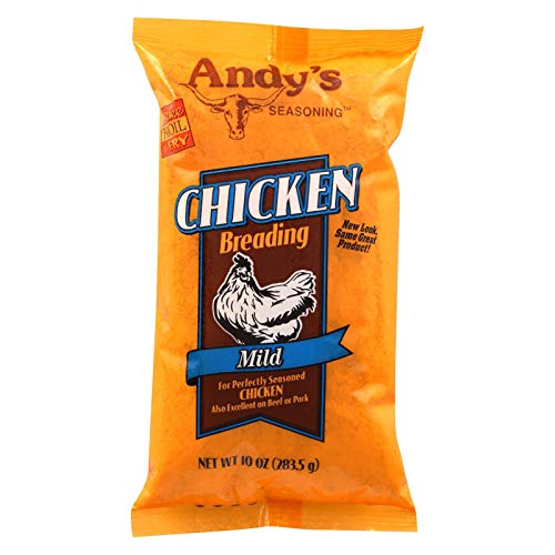 Andy's Mild Chicken Breading Mix, 10-Ounce Boxes (Pack of 12)