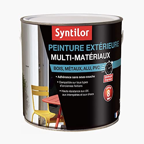 Syntilor - Peinture Extérieure Multi-Matériaux Brun Normand Satiné RAL 8014 2L