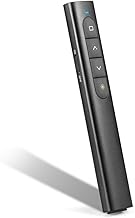 Wireless Presenter Powerpoint Fernbedienung Laptop mit Hyperlink Lautstärkeregler, 2.4Ghz PPT Präsentation Fernbedienung Klicker Präsentator Pointer für Präsentationen Windows Mac Linux