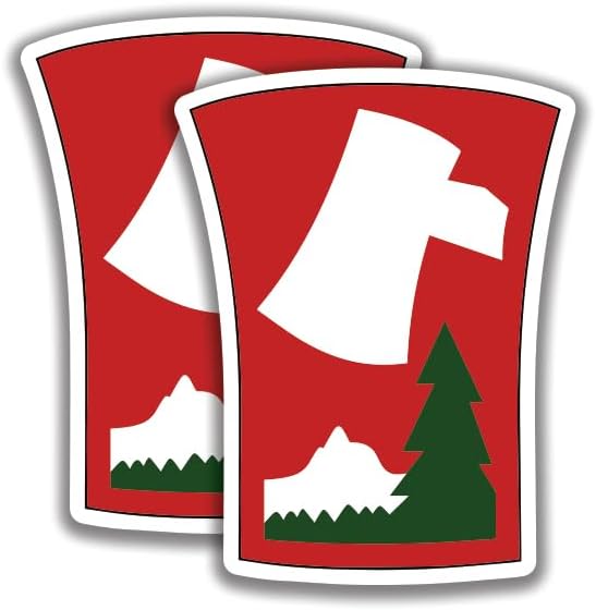 70. División de Infantería Trailblazers Calcomanías 2 Calcomanías de EE.UU. Insignia 5.5 pulgadas de ancho x 7 pulgadas de alto Bogo Ventana de coche