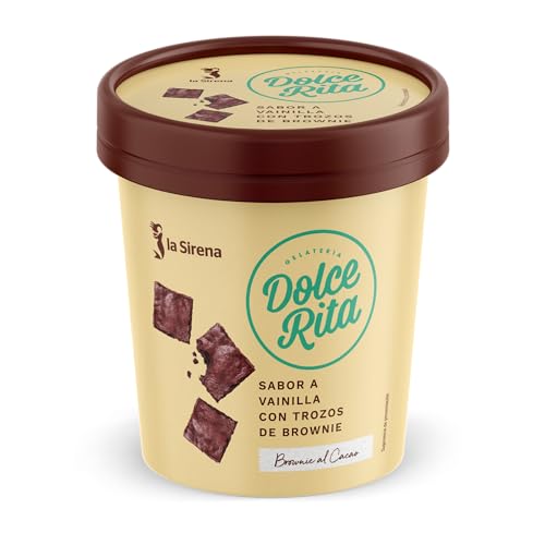 La Sirena Tarrina Vainilla Brownie, 500ml (Congelado)